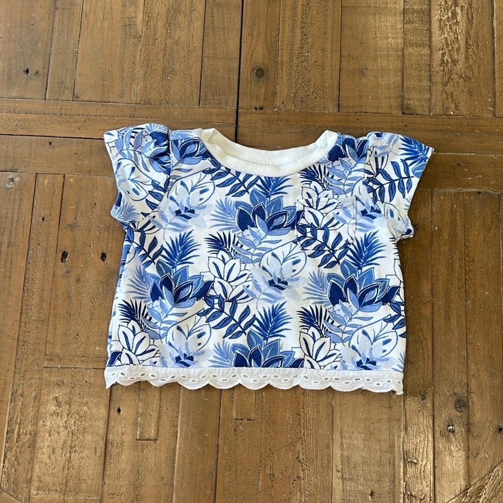 Janie and jack tropical cropped sweatshirt